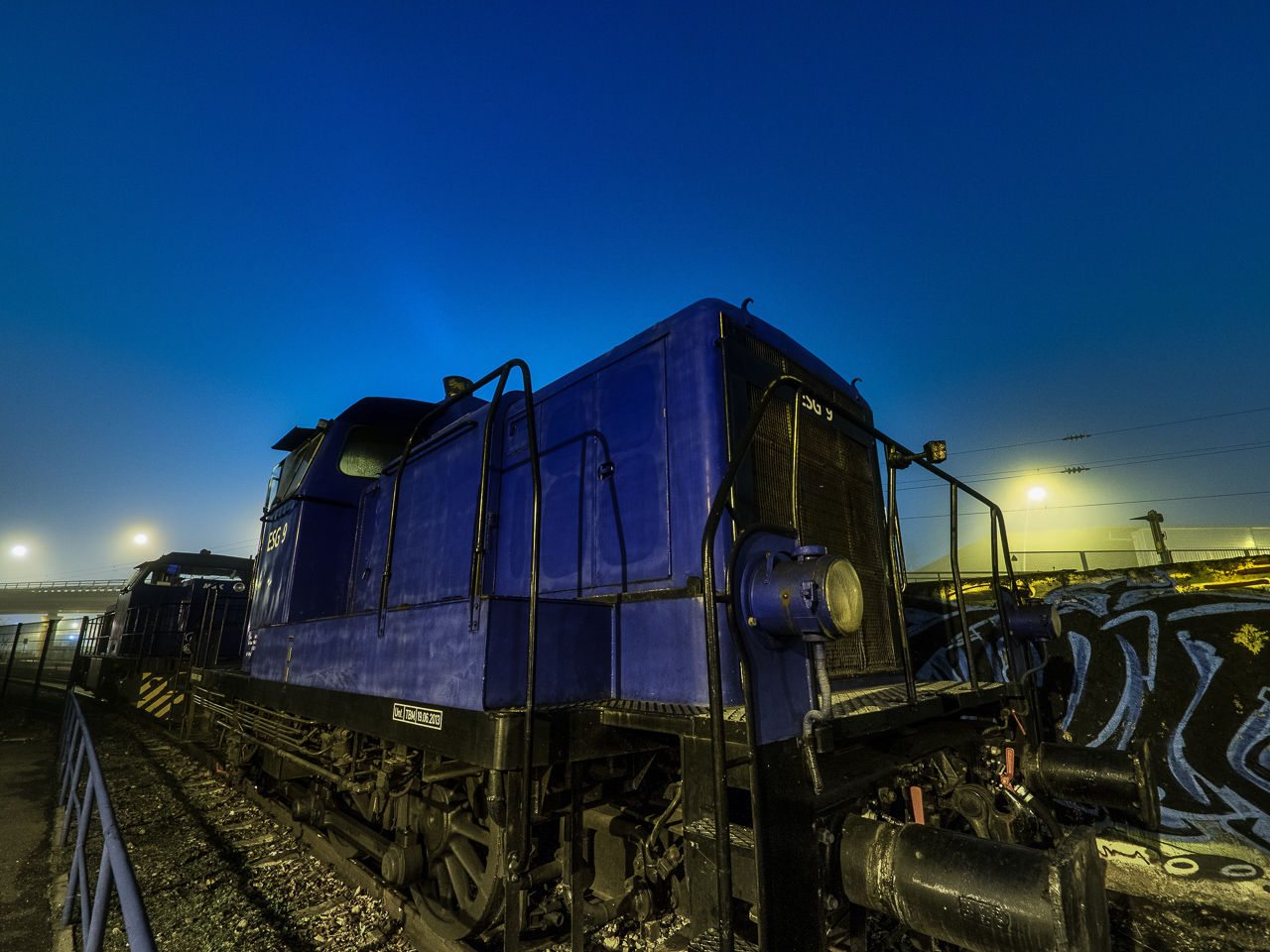Rangierlokomotive im Rheinhafen